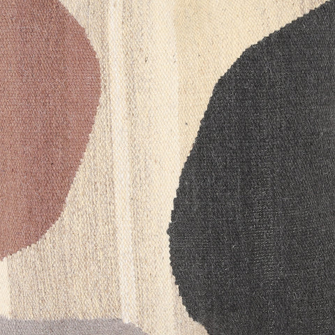 Monochromatic Modern Graphic Accent Square Throw Pillow