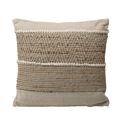 Classic Bohemian Handwoven Braided Accent Throw Pillow