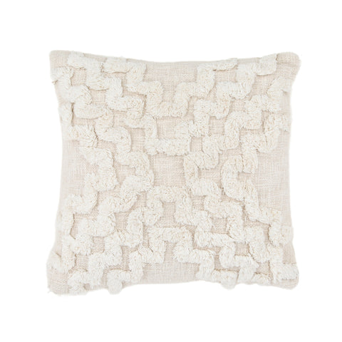 Monochromatic Bohemian Accent Throw Pillow