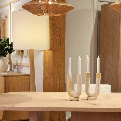 Ambrose Candle Holder Natural