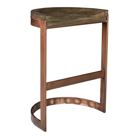 Bancroft Industrial Creative Backless Mango Wood Counter Stool