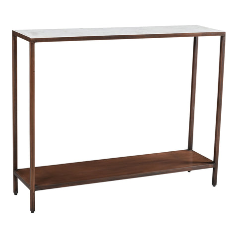 Bottego Contemporary Marble Rectangle Console for Entryway