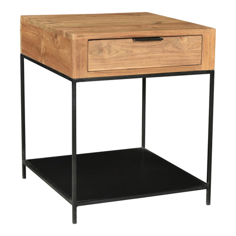 Joliet Contemporary Square Accent Table with Storage