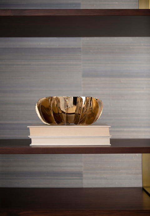 Decorating Essentials Handcrafted Petal Mirrored Decorative Bowl