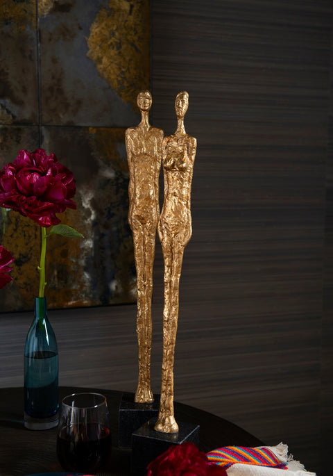 Decorating Essentials Modernist Gold Leaf Novelty Statue