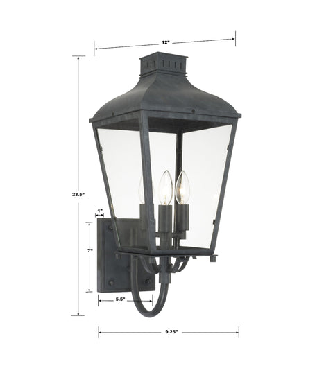 Dumont Ambient Lantern Traditional Post Light