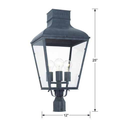 Dumont Ambient Traditional Lantern Post Light Outdoor Lighting
