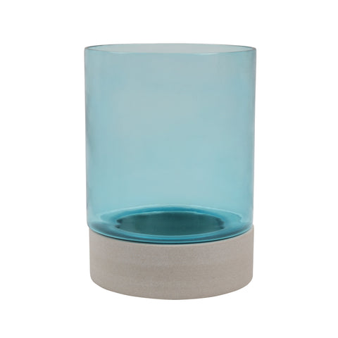 Felicity Hurricane Glass and Stone - Aqua