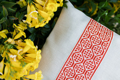 Artful Traditionalist Embroidery Bohemian Pillow Cover