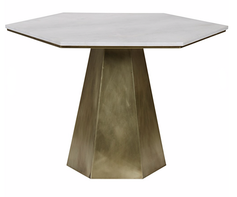 Demetria Modern Hexagonal Drum Center Table