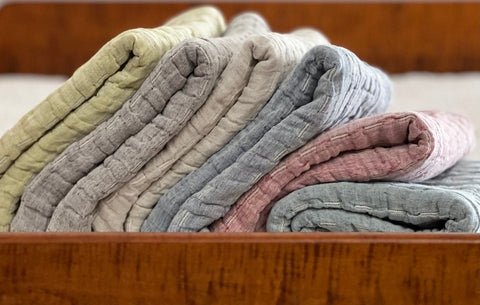 Devon Contemporary Textured Fringe Throw