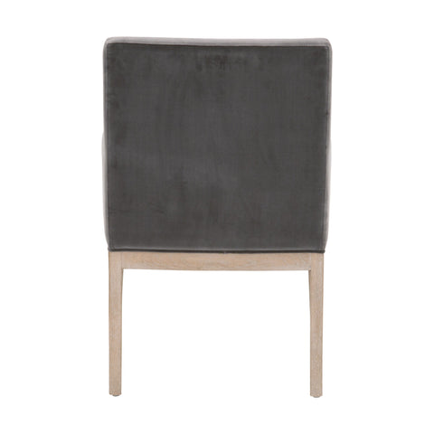 Timeless Minimalist Transitional Velvet Armchair