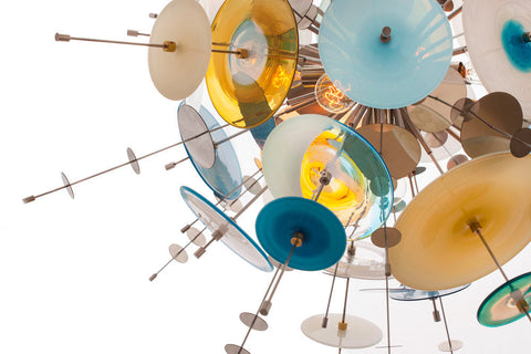 Designer Collaboration Confetti Sputnik Chandelier Ceiling Light