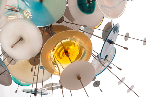 Designer Collaboration Confetti Sputnik Chandelier Ceiling Light