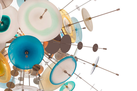 Designer Collaboration Confetti Sputnik Chandelier Ceiling Light