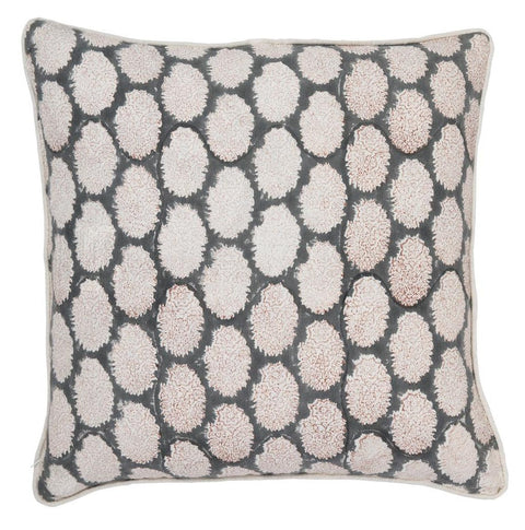 Filling Spaces Artful Traditionalist Bohemian Embroidery Accent Throw Pillow - 18 x 18 - 20 x 20 - 22 x 22 - 24 x 24 - 26X 26 - 14 x 20 - 14 x 40 - 18 x 40 - 16 x 50
