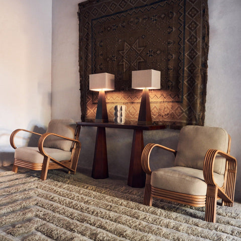 Nature-Driven Modernist Bohemian Bamboo Armchair