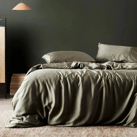 Minimalist Organic Solid Duvet Cover
