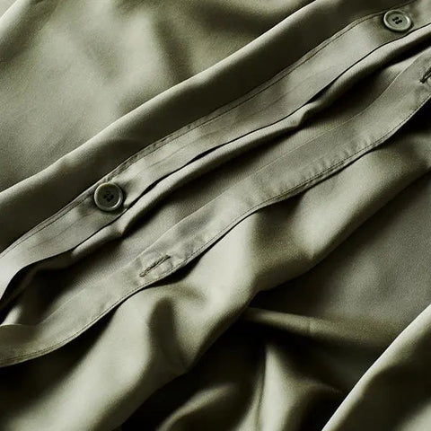 Minimalist Organic Solid Duvet Cover