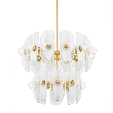 Designer Collaboration Sputnik Chandelier in Aged Brass