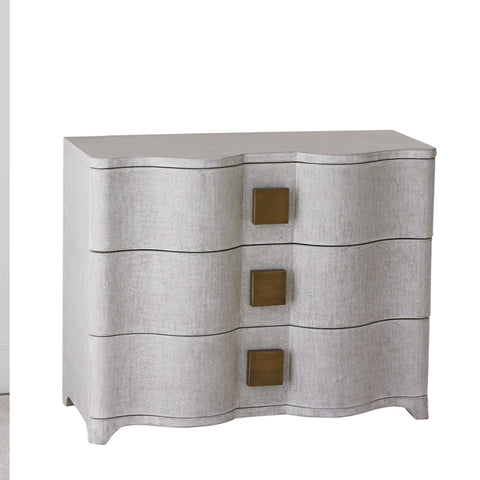 Toile Space Saving Oak Accent Chest for Contemporary Spaces