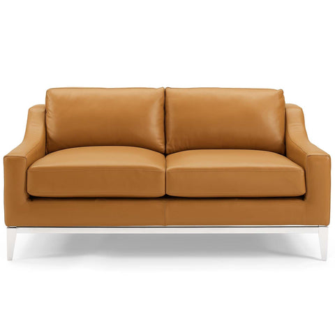 Harness Modern Upholstered Armless Loveseat Sofa