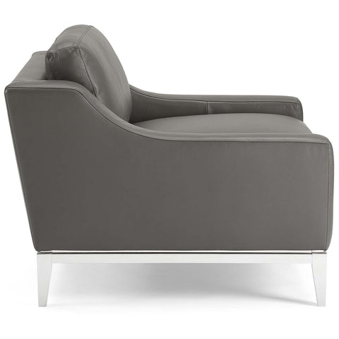 Timeless Minimalist Slope Armchair with Parsons Back Modern Design