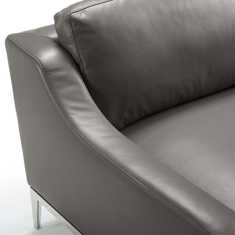 Timeless Minimalist Slope Armchair with Parsons Back Modern Design