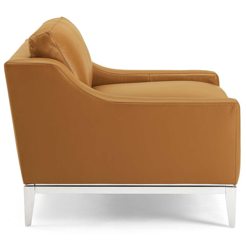 Timeless Minimalist Modern Slope Armchair with Removable Cushions