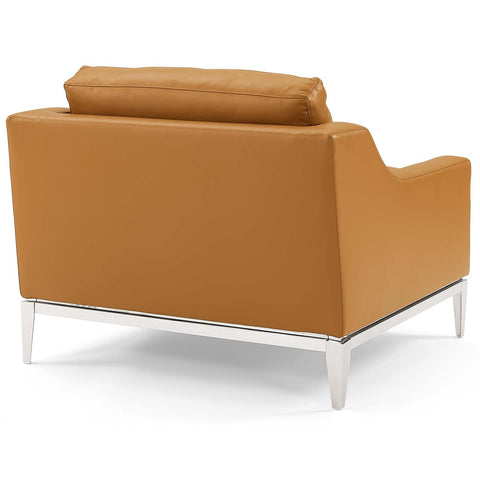 Timeless Minimalist Modern Slope Armchair with Removable Cushions
