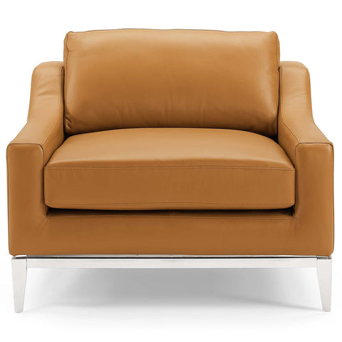 Timeless Minimalist Modern Slope Armchair with Removable Cushions