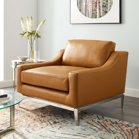 Timeless Minimalist Modern Slope Armchair with Removable Cushions