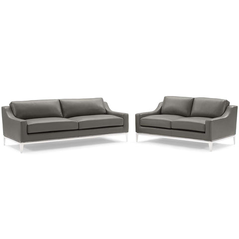 Harness Modern Upholstered Sofa Set with Loose Cushions