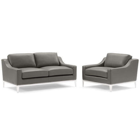 Harness Modern Upholstered Sofa Set with Armrests
