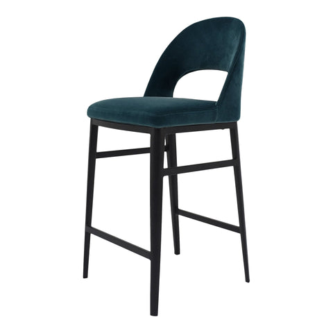 Roger Timeless Minimalist Keyhole High Back Counter Stool