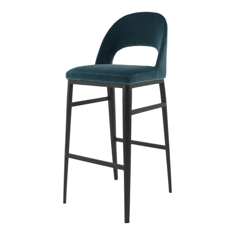Roger Timeless Minimalist Modern High Back Bar Stool
