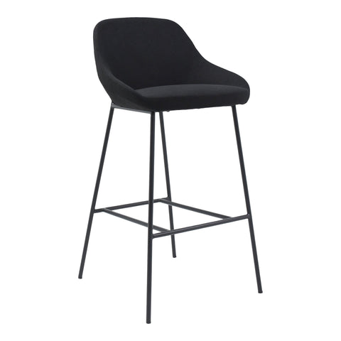 Shelby Timeless Minimalist Modern High Back Bar Stool