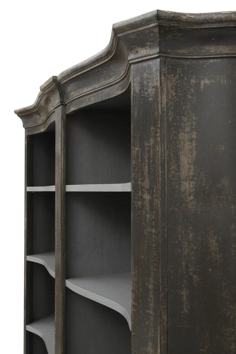 Classic Traditional Antique Painted Wood Bookcase