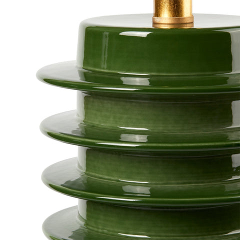 Elektra Column Drum Table Lamp with Finial Modern Accent