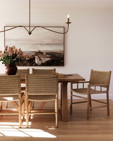 Ema Scandinavian Dining Side Chair with Slat Back