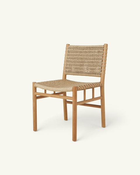 Ema Scandinavian Dining Side Chair with Slat Back