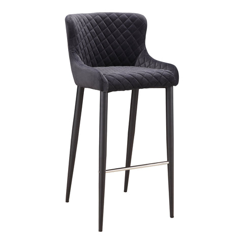 Etta Timeless Minimalist Contemporary Barrel Padded Bar Stool