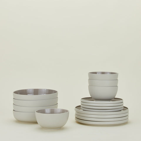 Hawkins New York Everyday Minimalist Glazed Stoneware Dinnerware Set - Set of 16