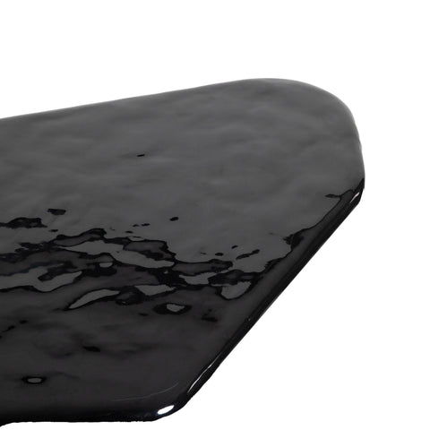 LH Imports Timeless Minimalist Freeform Drum Coffee Table