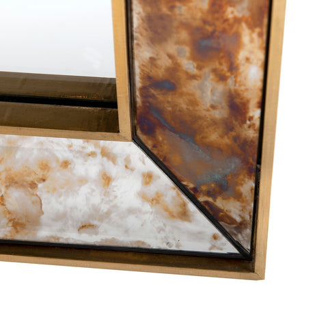 Quiet Luxury Handcrafted Mosaic Accent Mirror for Living Room