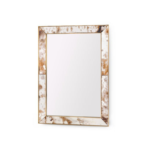 Quiet Luxury Handcrafted Mosaic Accent Mirror for Living Room