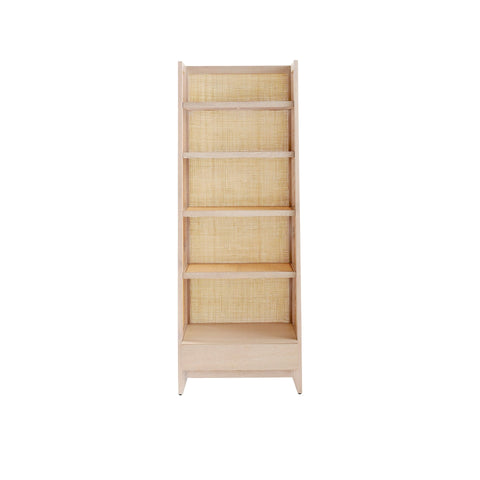 Evan Soft Scandinavian Minimalist Etagere Bookcase