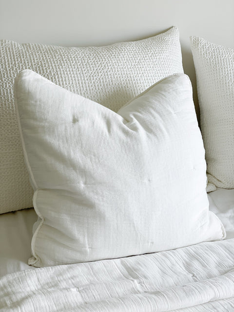 Anaya Monochromatic Minimalist Euro Pillow Cover - 26X 26