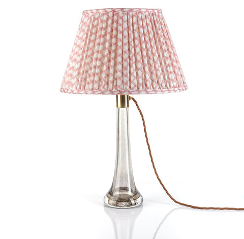 Fermoie Lampshade in Pink Wicker