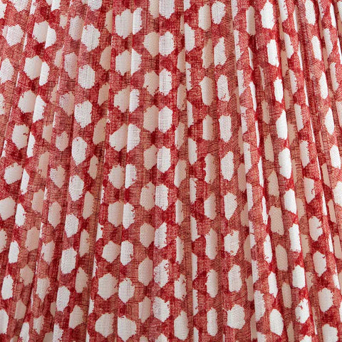 Fermoie Lampshade in Red Wicker